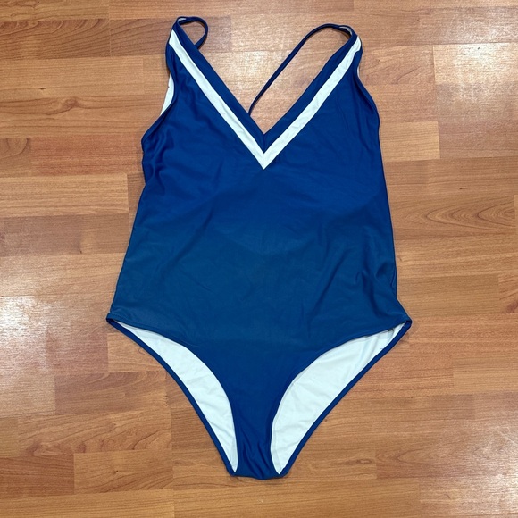 aerie Other - Aerie Blue and White Women Swim One Piece